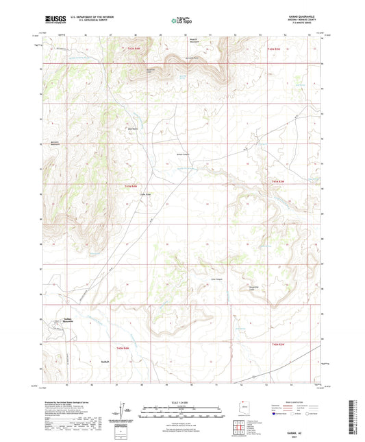 Kaibab Arizona US Topo Map Image