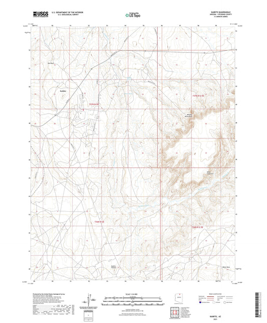 Kaibito Arizona US Topo Map Image