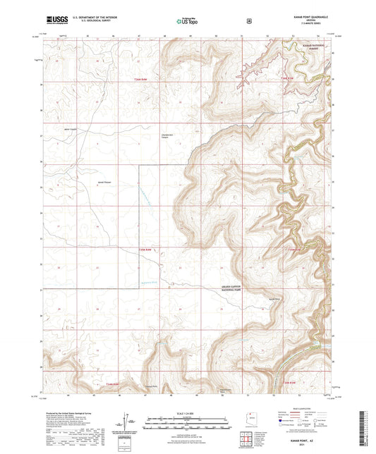 Kanab Point Arizona US Topo Map Image