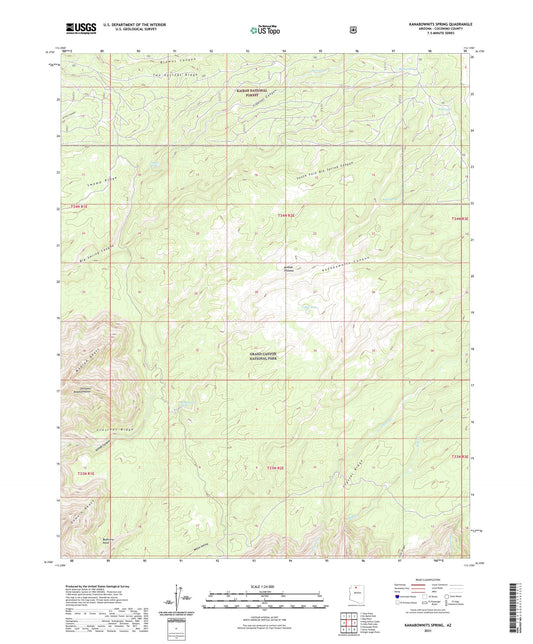 Kanabownits Spring Arizona US Topo Map Image