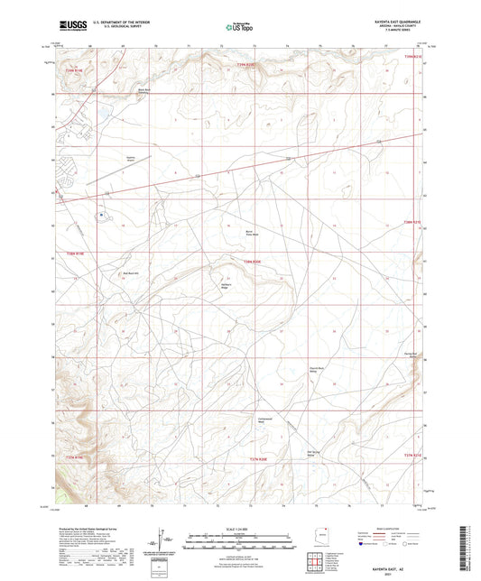 Kayenta East Arizona US Topo Map Image