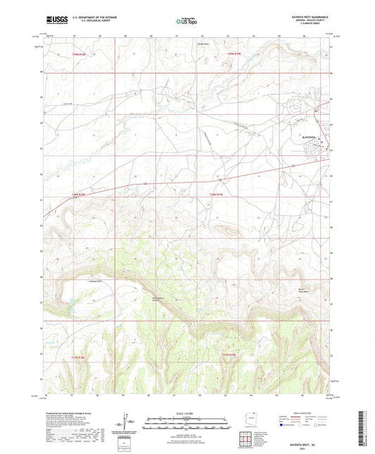 Kayenta West Arizona US Topo Map Image