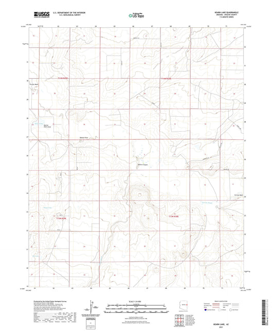 Kearn Lake Arizona US Topo Map Image