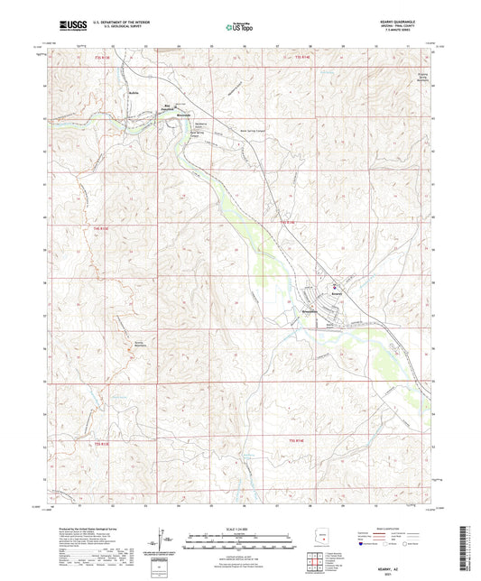 Kearny Arizona US Topo Map Image