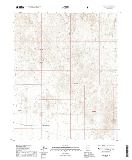 King Canyon Arizona US Topo Map Image