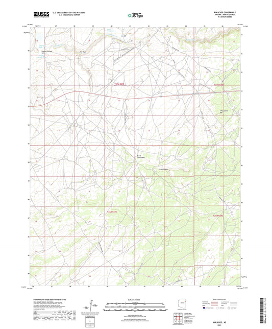 Kinlichee Arizona US Topo Map Image