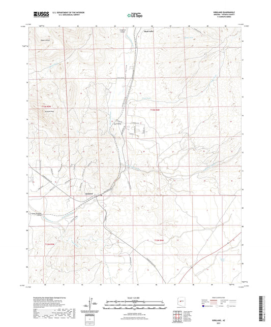 Kirkland Arizona US Topo Map Image