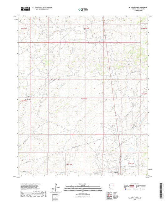 Klagetoh North Arizona US Topo Map Image