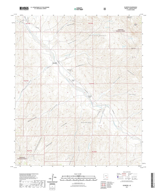 Klondyke Arizona US Topo Map Image