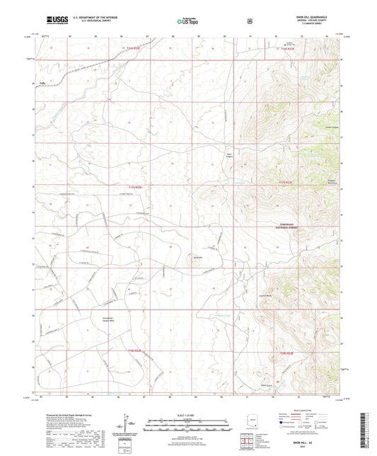 Knob Hill Arizona US Topo Map Image