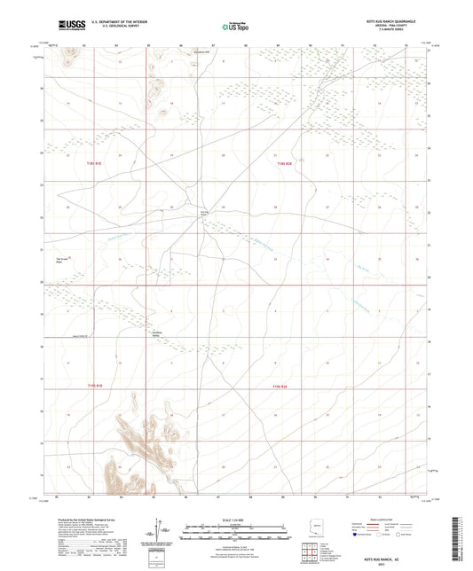 Kots Kug Ranch Arizona US Topo Map Image