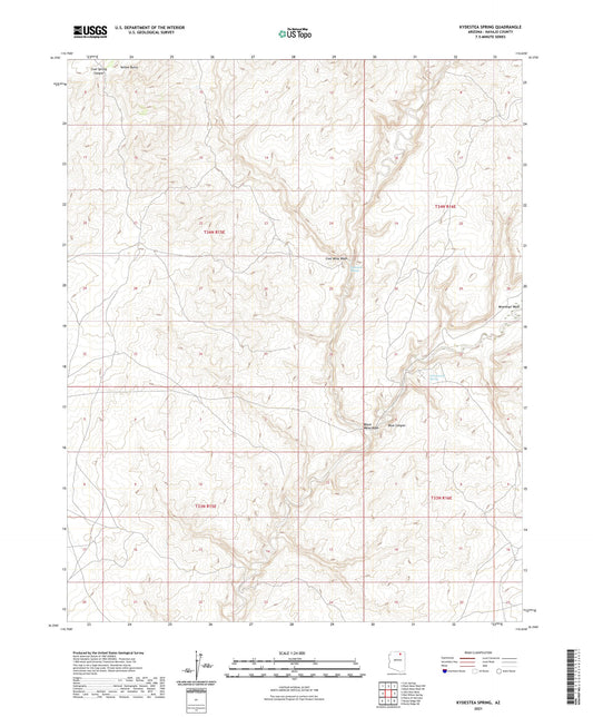 Kydestea Spring Arizona US Topo Map Image