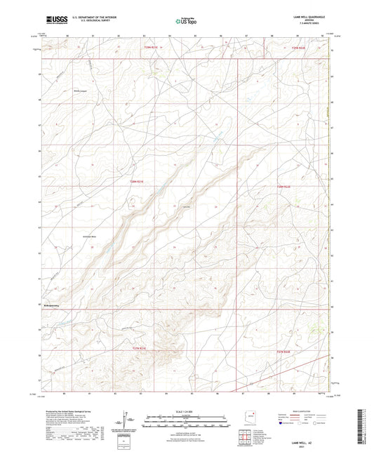 Lamb Well Arizona US Topo Map Image