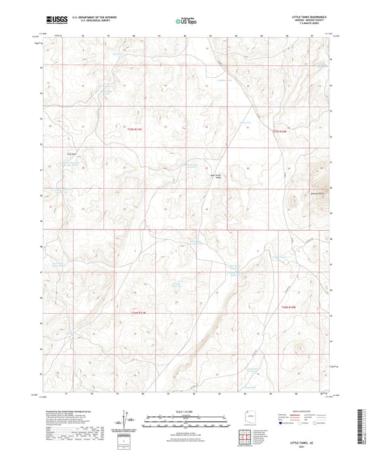 Little Tanks Arizona US Topo Map Image