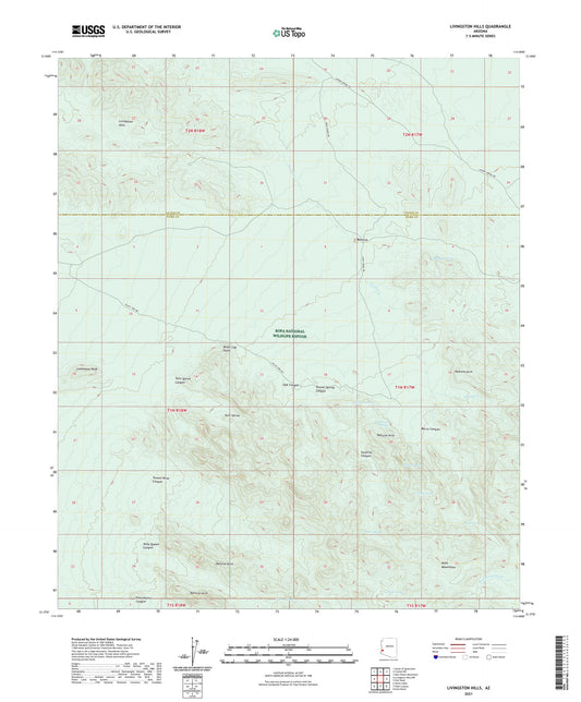 Livingston Hills Arizona US Topo Map Image