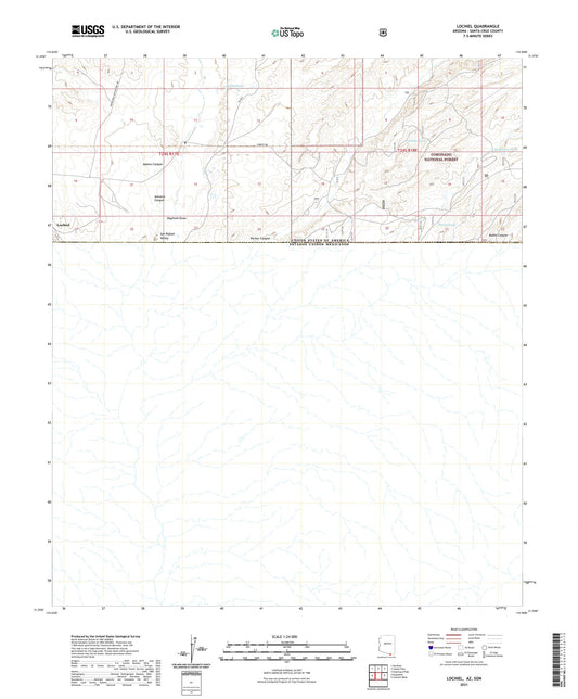 Lochiel Arizona US Topo Map Image