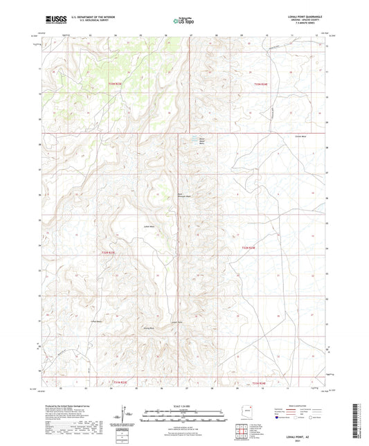 Lohali Point Arizona US Topo Map Image
