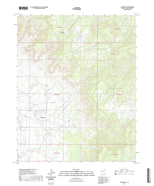 Lukachukai Arizona US Topo Map Image