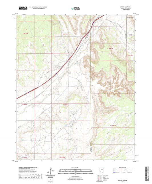 Lupton Arizona US Topo Map Image
