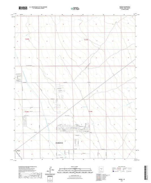 Magma Arizona US Topo Map Image