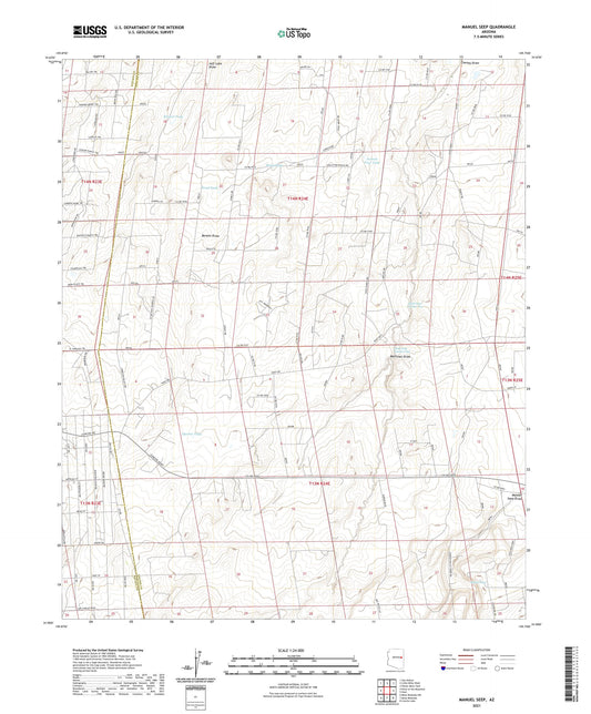 Manuel Seep Arizona US Topo Map Image