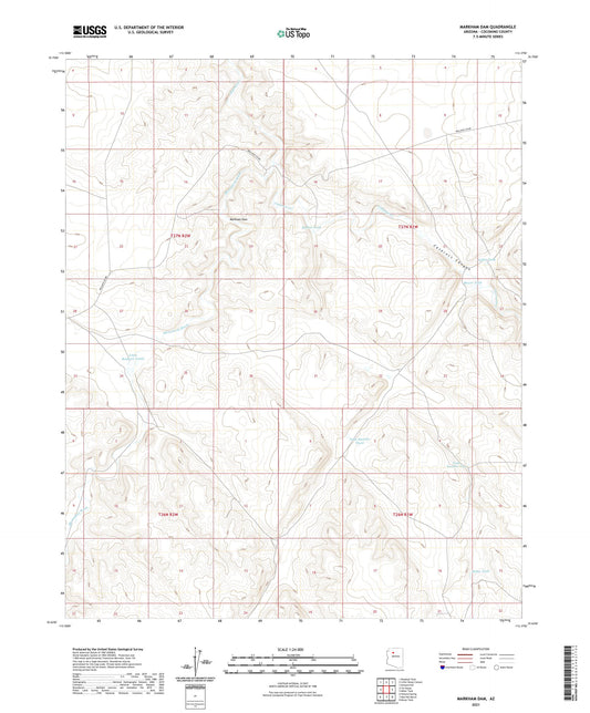Markham Dam Arizona US Topo Map Image