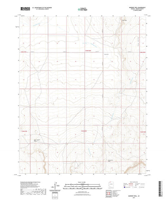 Maroney Well Arizona US Topo Map Image
