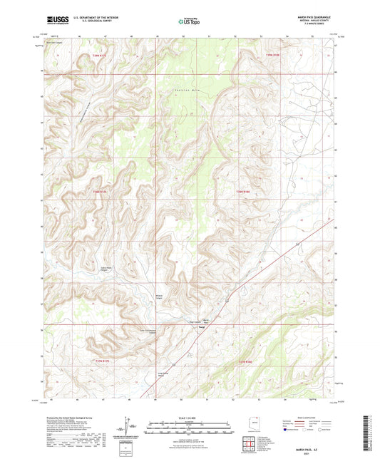 Marsh Pass Arizona US Topo Map Image