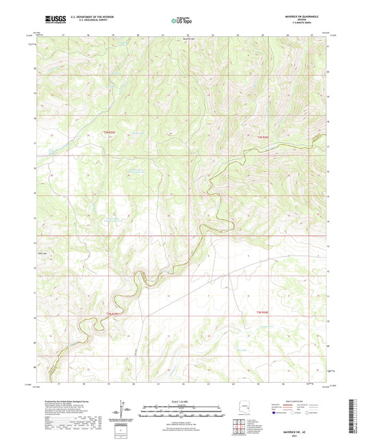 Maverick SW Arizona US Topo Map Image