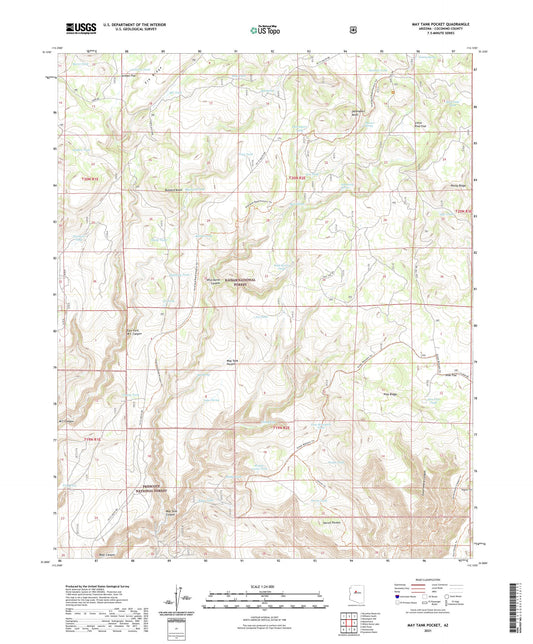 May Tank Pocket Arizona US Topo Map Image