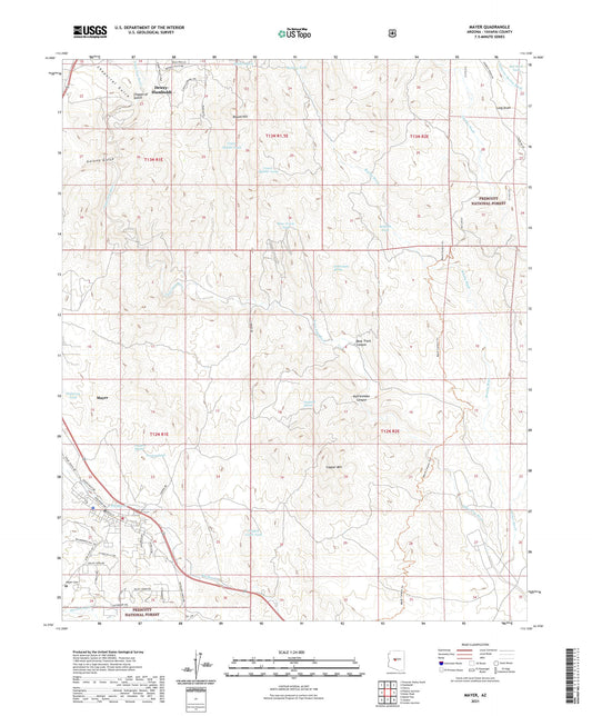 Mayer Arizona US Topo Map Image