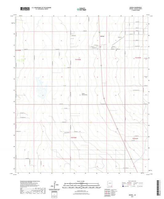 McNeal Arizona US Topo Map Image