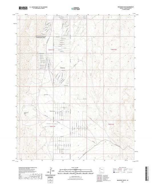 Meadview South Arizona US Topo Map Image