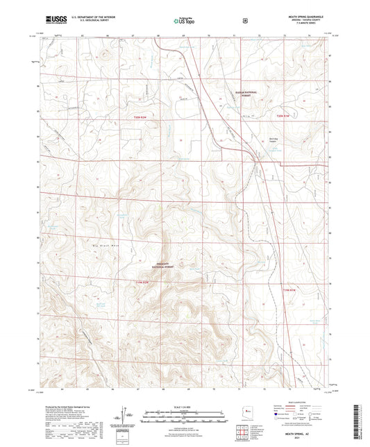Meath Spring Arizona US Topo Map Image