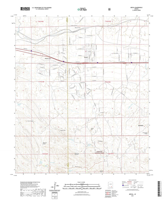 Mescal Arizona US Topo Map Image