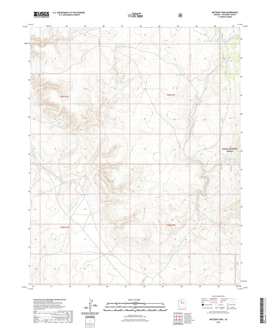 Metzger Tank Arizona US Topo Map Image