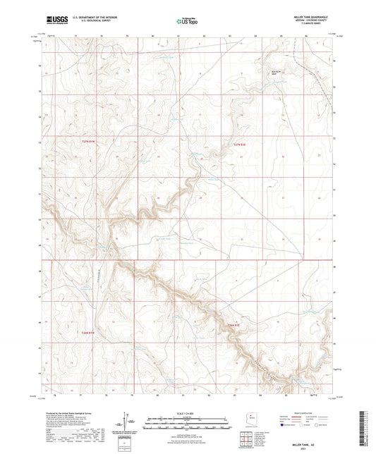 Miller Tank Arizona US Topo Map Image