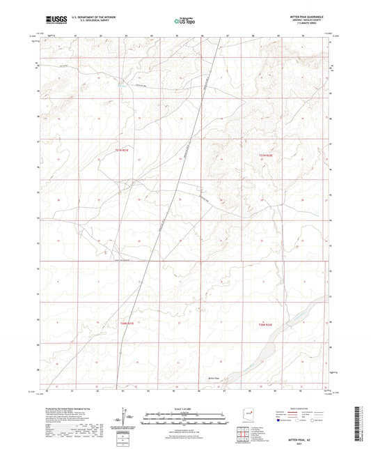 Mitten Peak Arizona US Topo Map Image