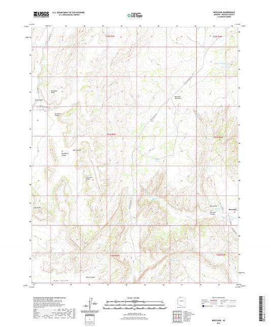 Moccasin Arizona US Topo Map Image