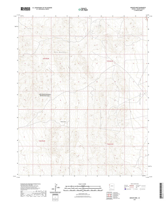 Mohave Mine Arizona US Topo Map Image