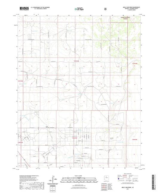 Molly Ann Draw Arizona US Topo Map Image