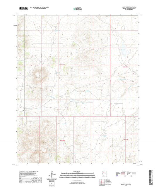 Mount Floyd Arizona US Topo Map Image
