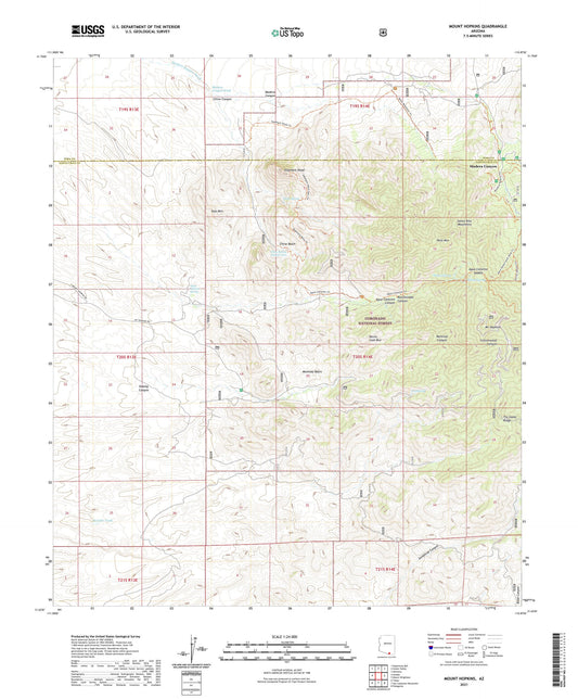Mount Hopkins Arizona US Topo Map Image