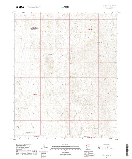 Mount Perkins Arizona US Topo Map Image