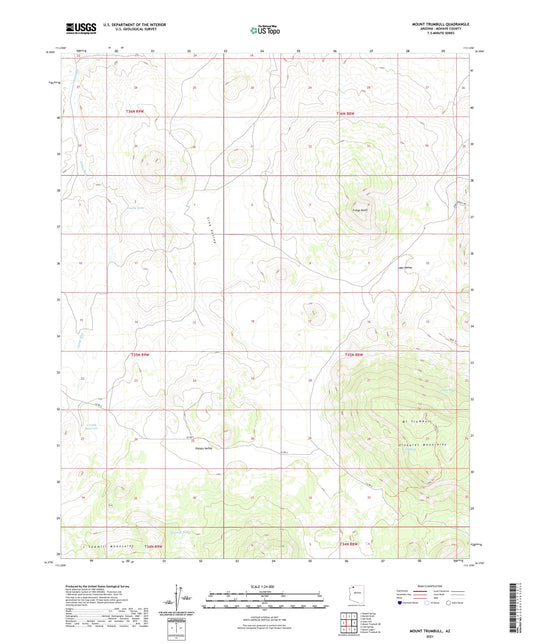 Mount Trumbull Arizona US Topo Map Image