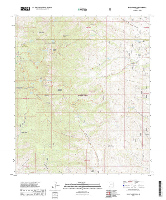 Mount Wrightson Arizona US Topo Map Image