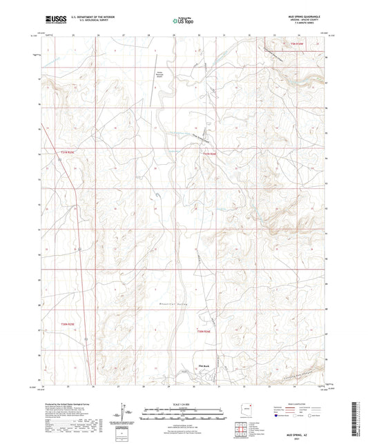 Mud Spring Arizona US Topo Map Image