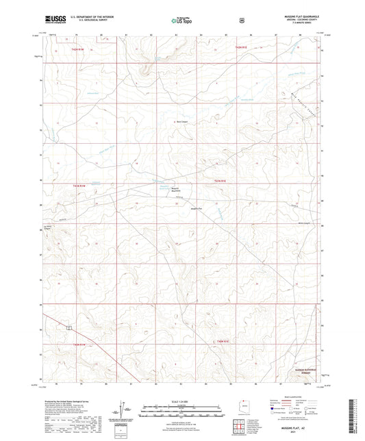 Muggins Flat Arizona US Topo Map Image