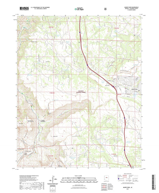 Munds Park Arizona US Topo Map Image