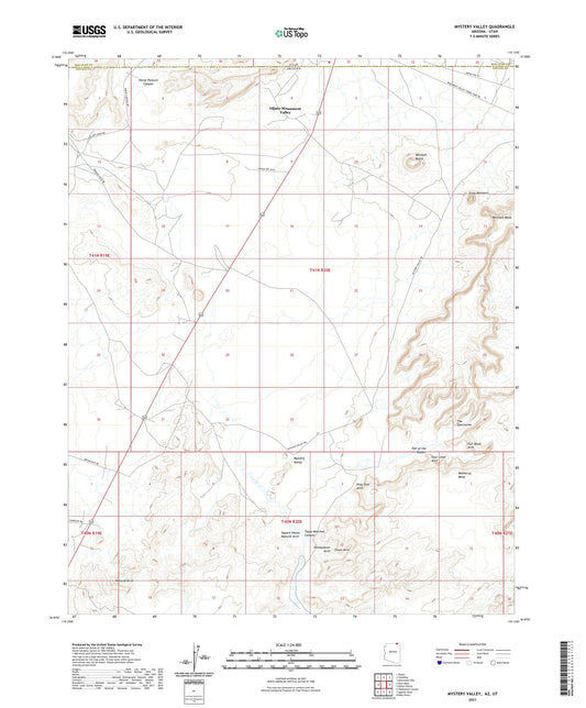 Mystery Valley Arizona US Topo Map Image